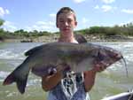 Micheal Wright personal best 18 pound channel catfish