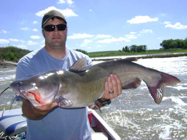 Scott Eyman with a wonderful Red River Catfish