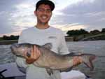 Josh with a new personal best Red River Channel catfish